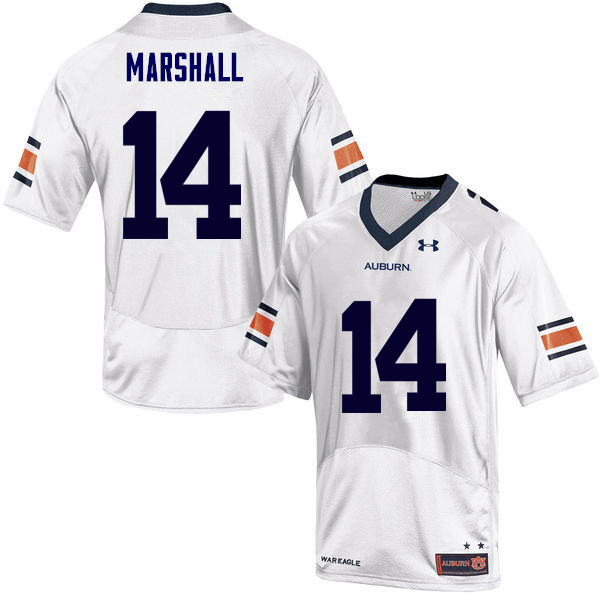 Auburn Tigers Men's Nick Marshall #14 White Under Armour Stitched College NCAA Authentic Football Jersey NVT2374HX